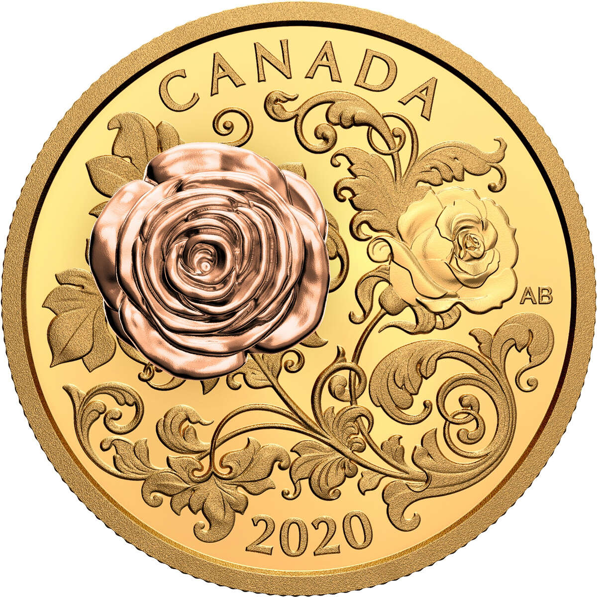 2020 200 The Queen Elizabeth Rose Pure Gold Coin