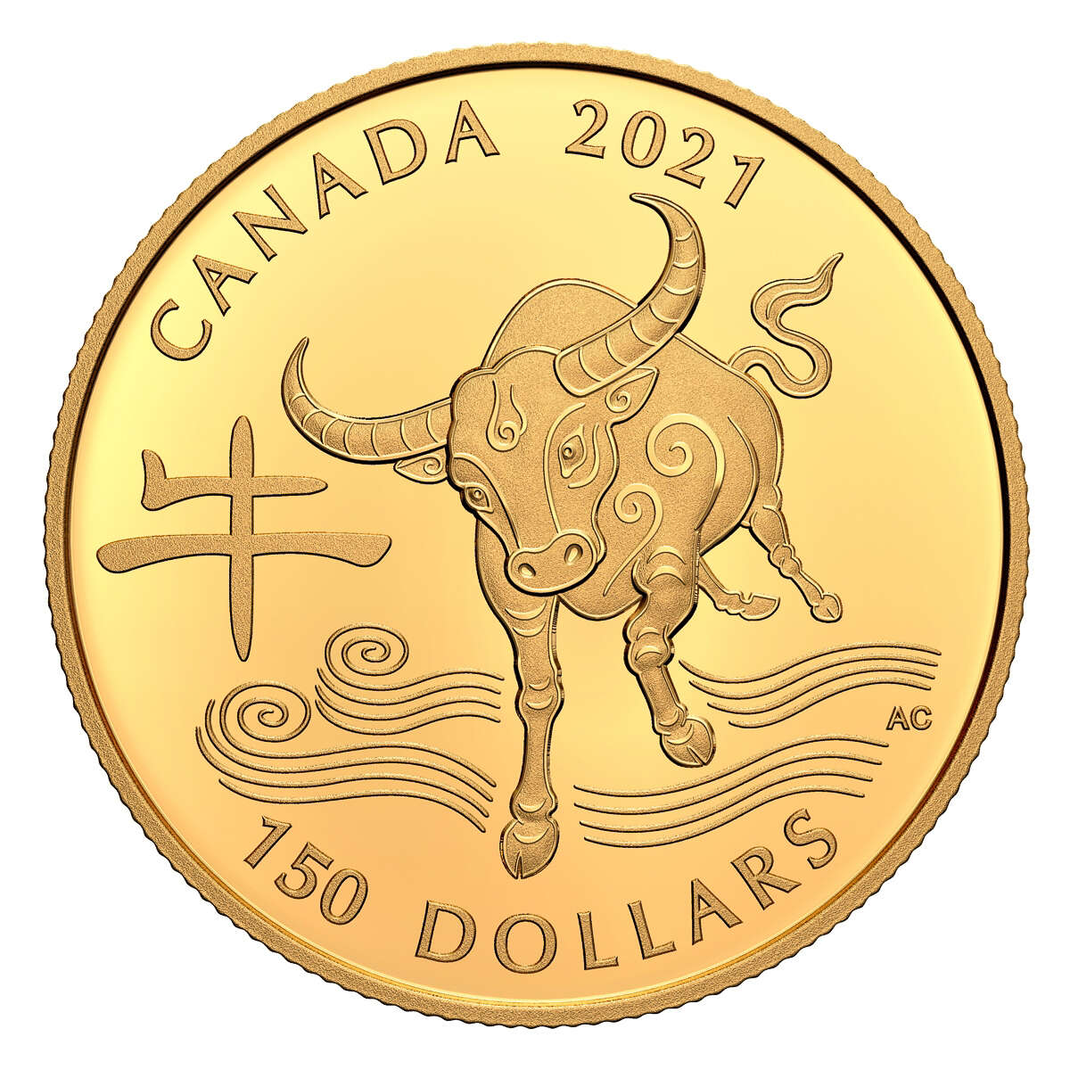 2021 150 Year of the Ox 18 Karat Gold Coin