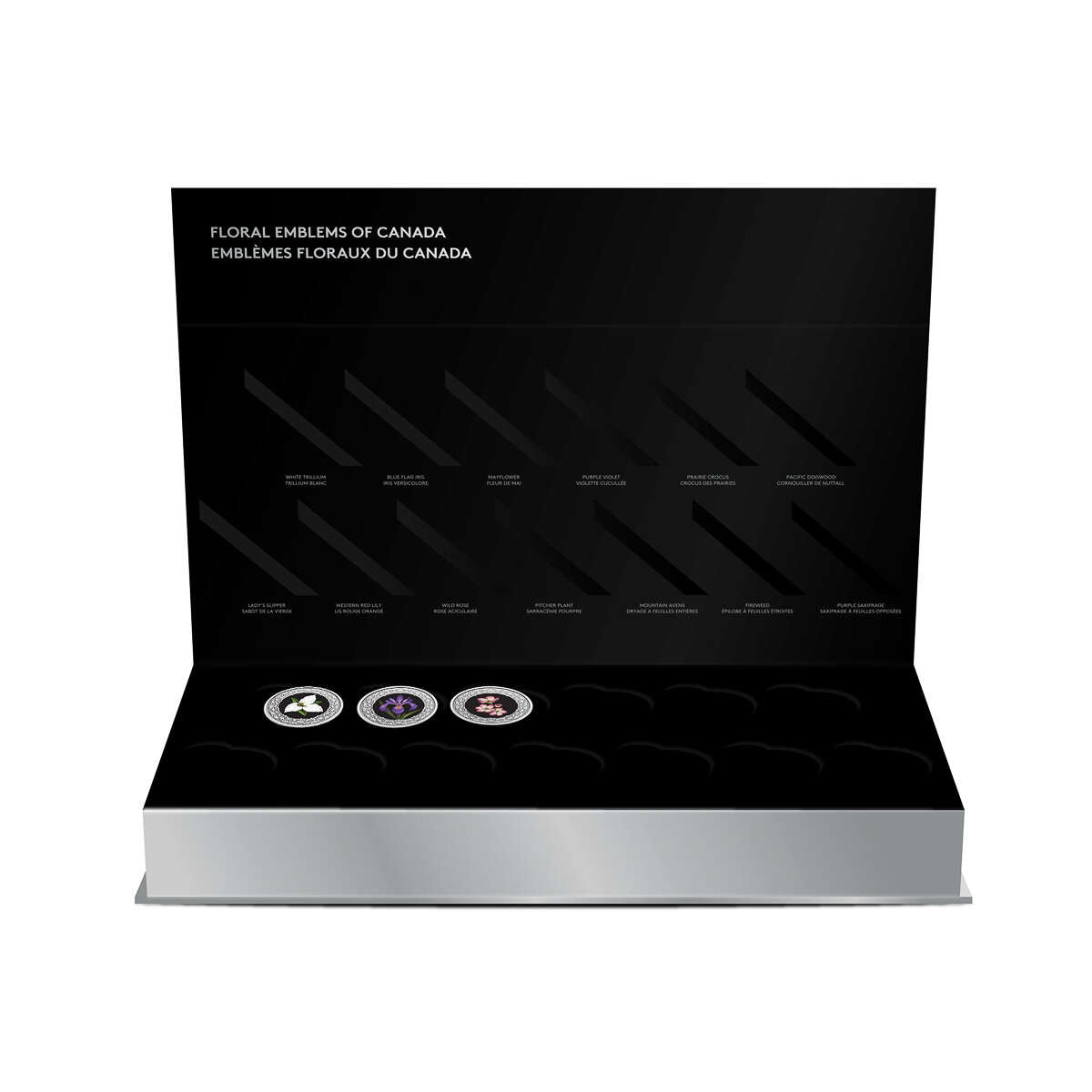 2020 $3 Floral Emblems of Canada - Quebec: Blue Iris Flag - Pure Silver Coin Default Title