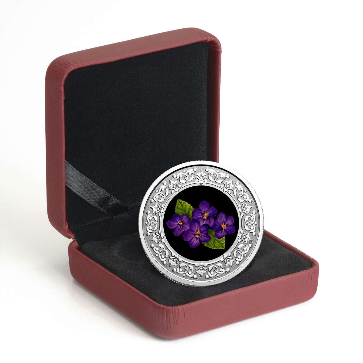 2020 $3 Floral Emblems of Canada - New Brunswick: Purple Violet - Pure Silver Coin Default Title