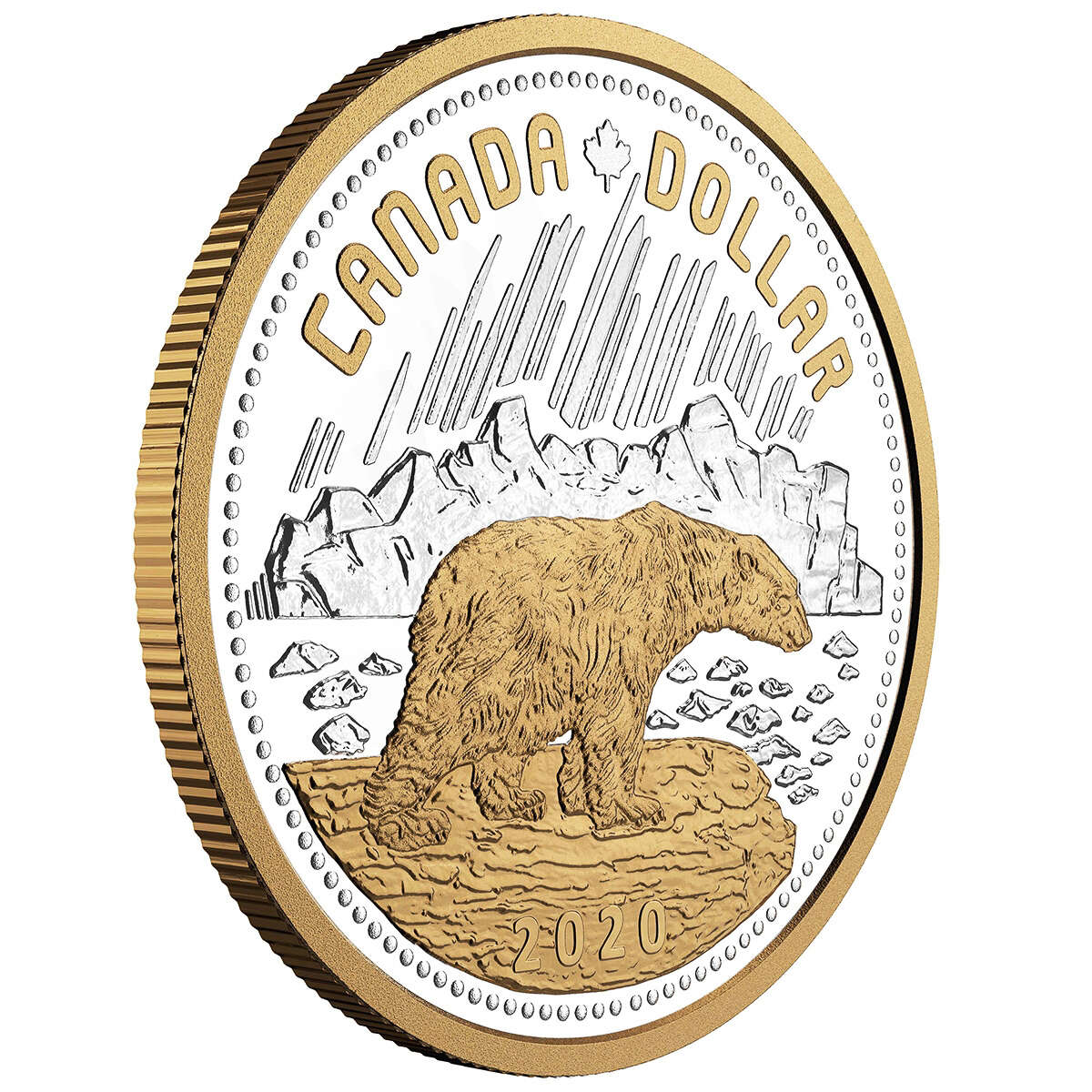 2020 $1 Renewed Silver Dollar: 140th Anniversary of the Arctic Territories - Pure Silver Coin Default Title