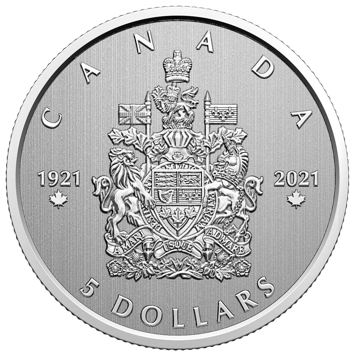 2021 $5 Moments To Hold: Arms of Canada - Pure Silver Coin Default Title