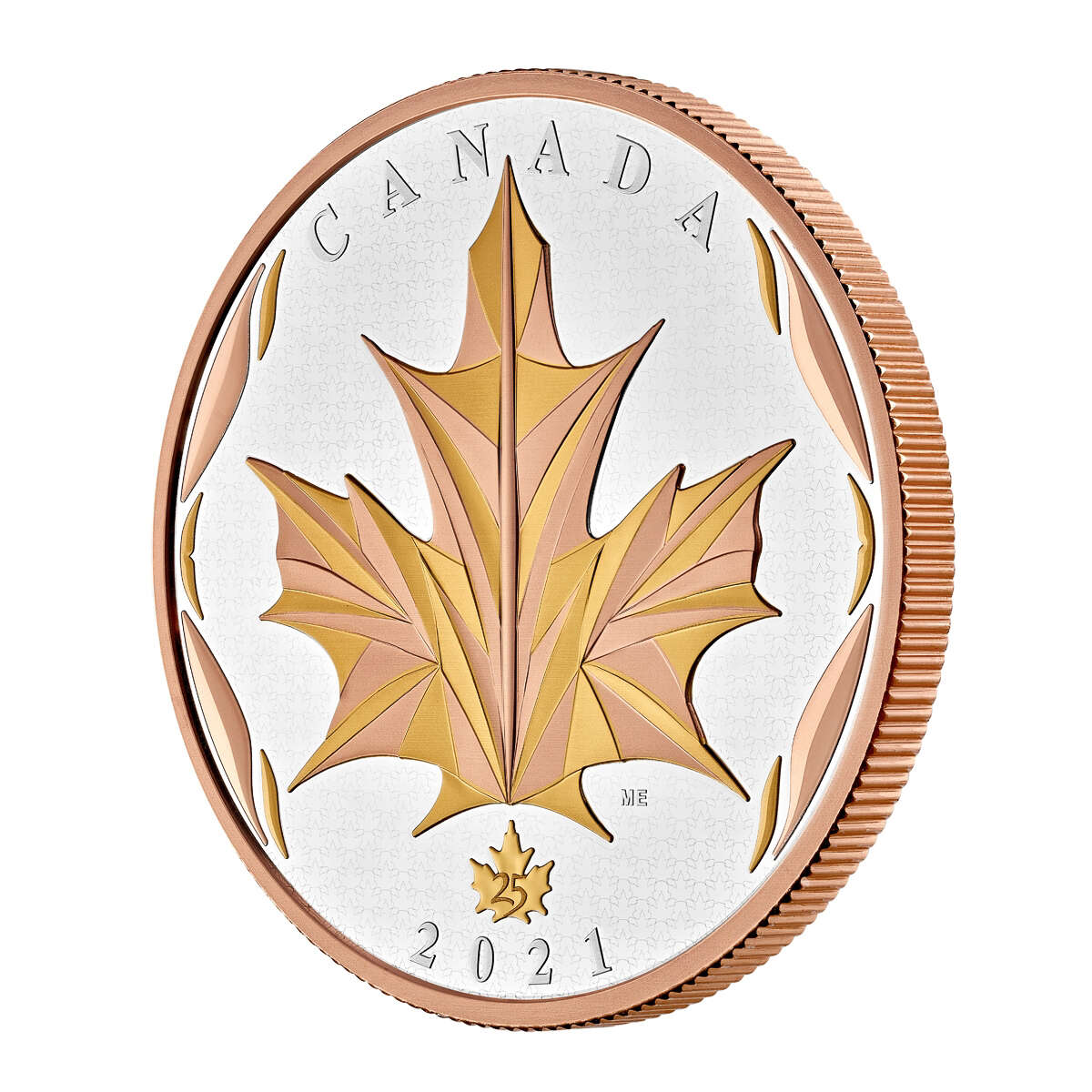 2021 $50 Maple Leaves in Motion - Pure Silver Coin Default Title