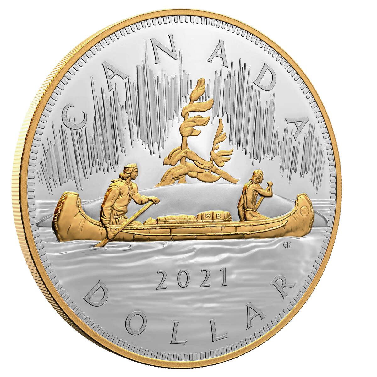 2021 $1 The Quintessential Voyageur Dollar - Pure Silver Coin Default Title
