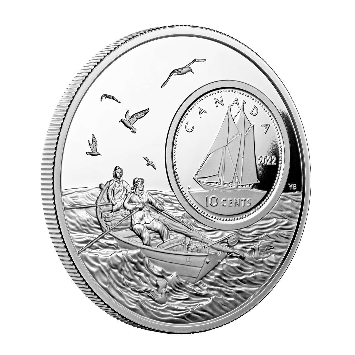 2022 10c The Bigger Picture: Bluenose: Pure Silver Coin