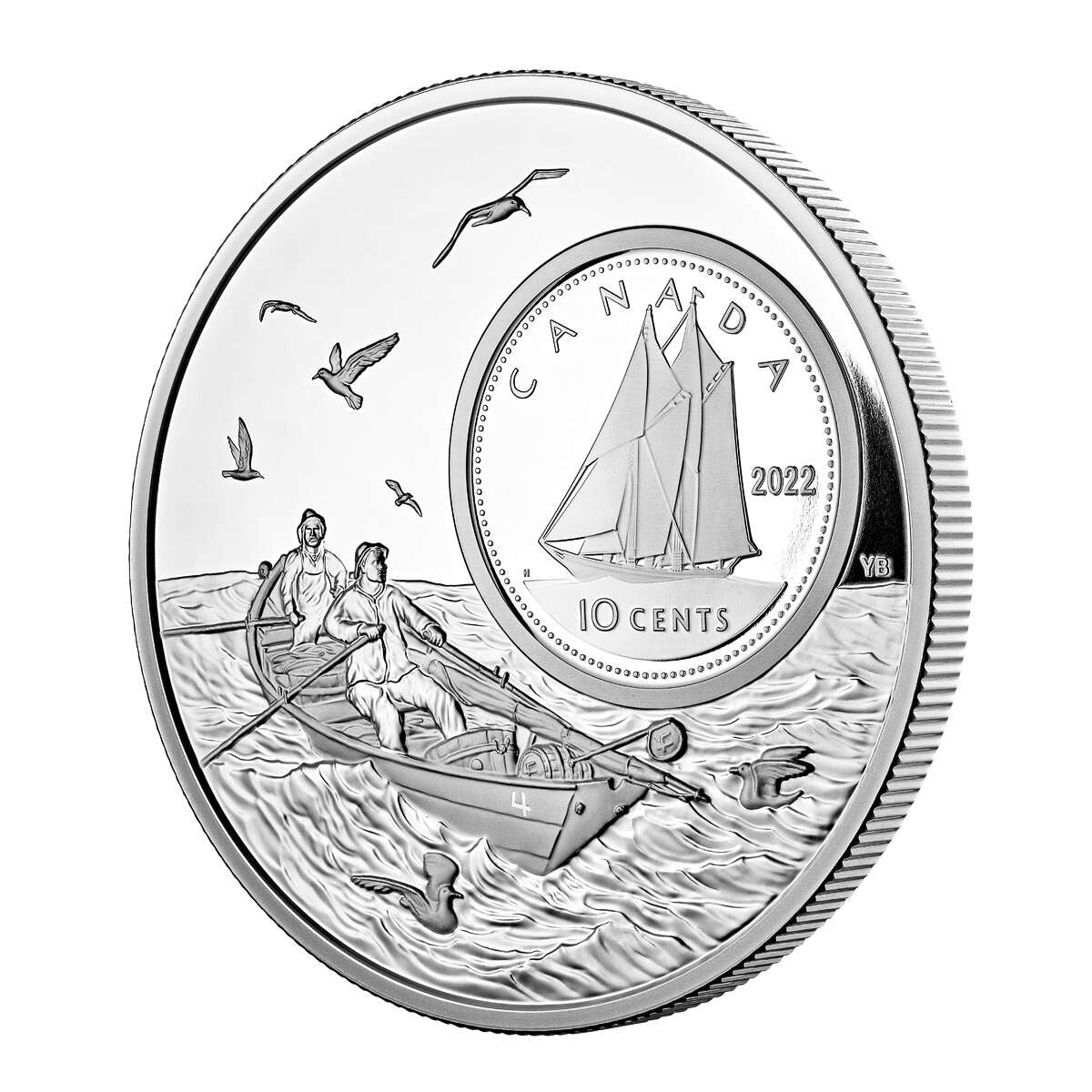 2022 10c The Bigger Picture: Bluenose: Pure Silver Coin