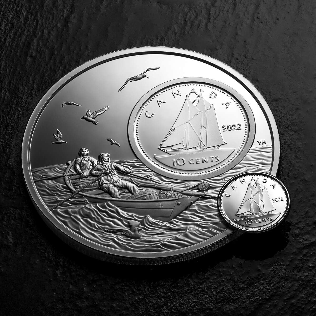 2022 10c The Bigger Picture: Bluenose: Pure Silver Coin