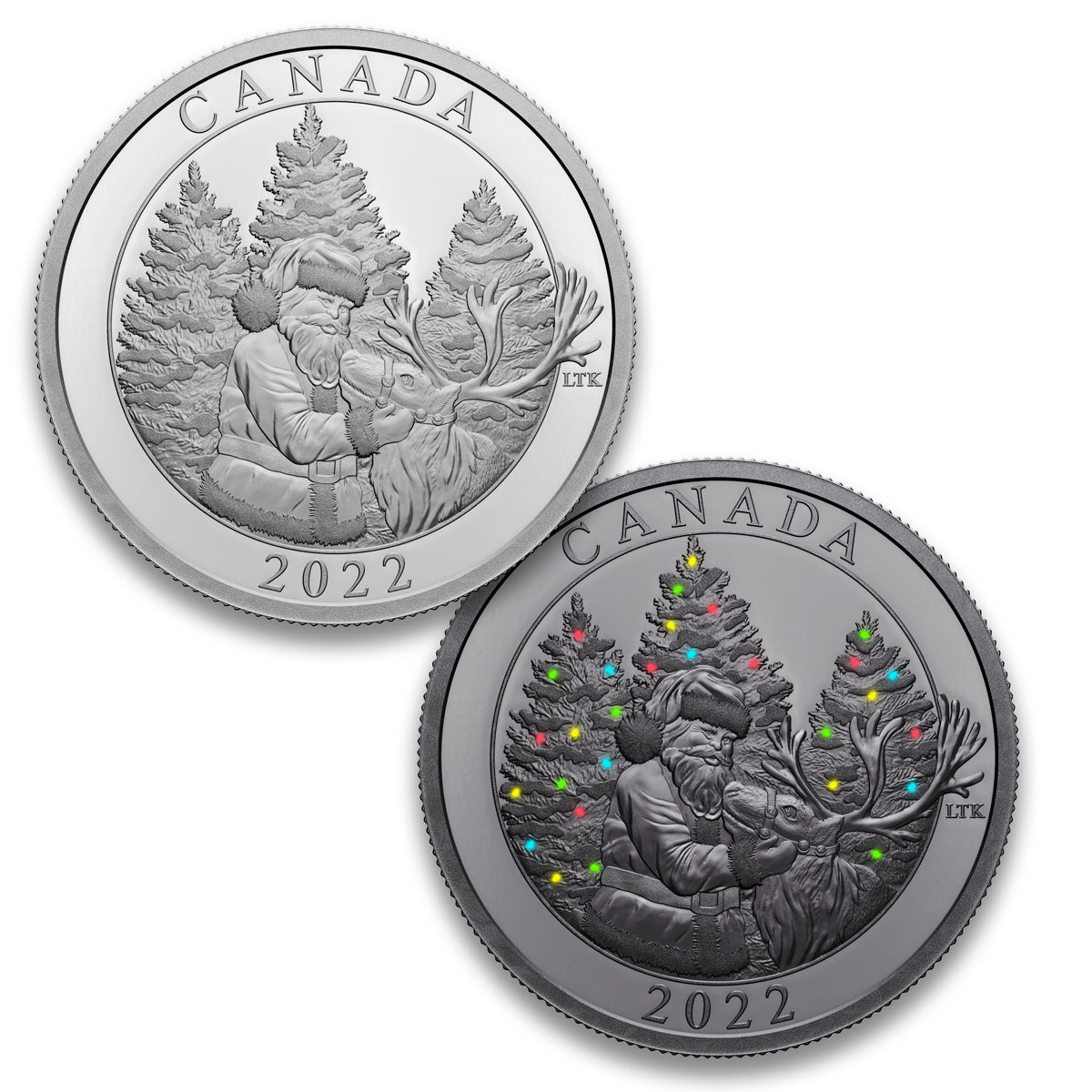 2022 $50 The Magic of the Season - Pure Silver Coin with blacklight