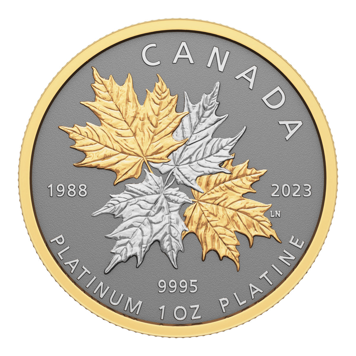 2023 $300 Maple Leaf Forever - Pure Platinum Coin