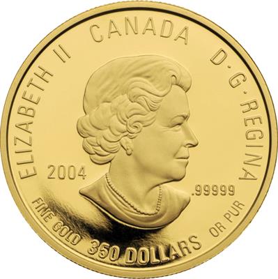 2004 $350 The Fireweed - Pure Gold Coin