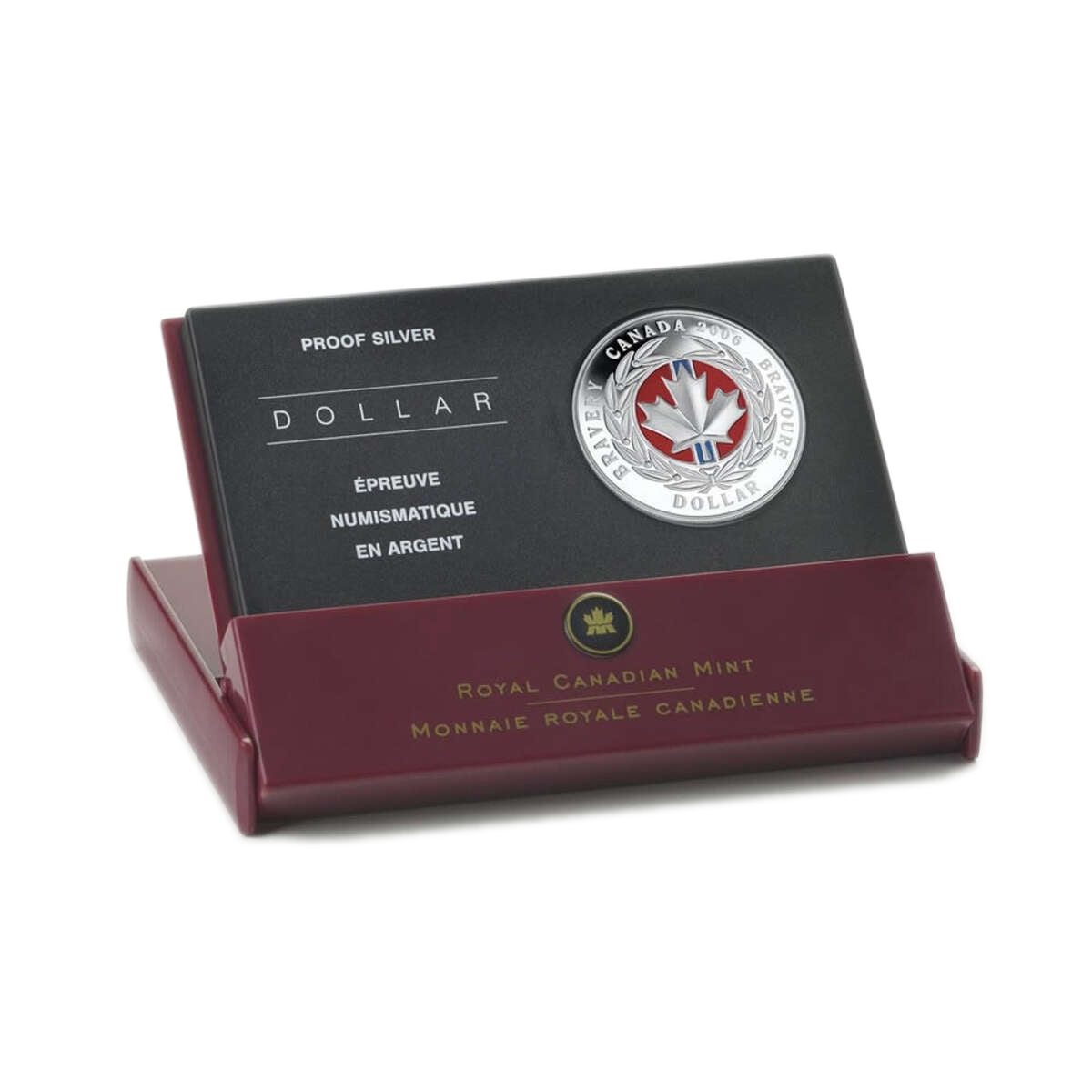 2006 $1 Medal of Bravery - Enamelled Pure Silver Coin