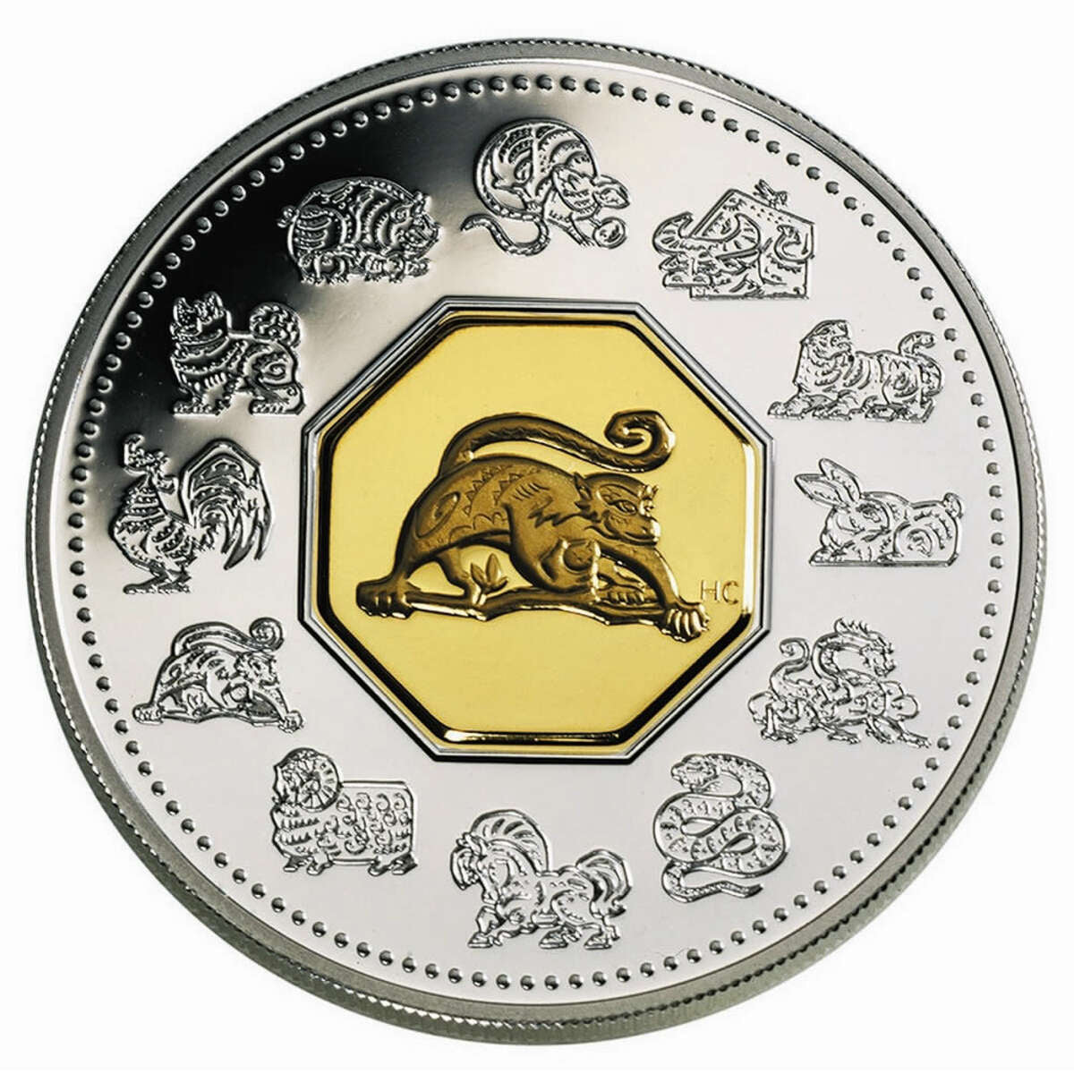 2004 $15 Year of the Monkey - Sterling Silver Coin