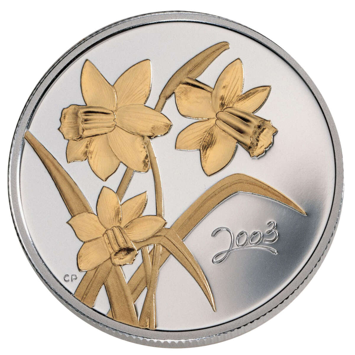 2003 50c Golden Daffodil - Sterling Silver Coin