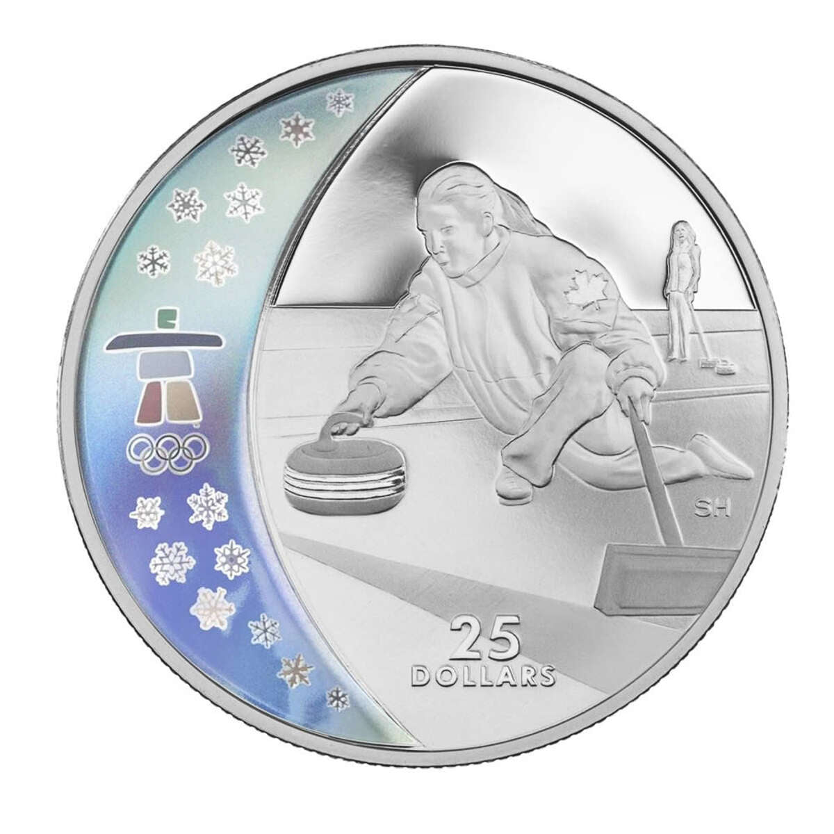 2007 $25 Vancouver 2010 Olympic Winter Games: Curling - Sterling Silve