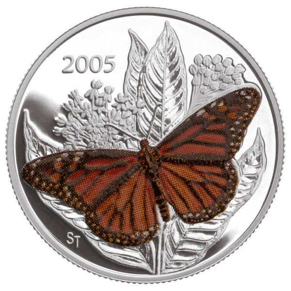 2005 50c Monarch Butterfly - Sterling Silver Coin Default Title