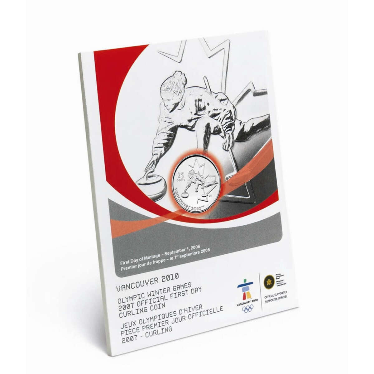 2007 25c Vancouver 2010 Olympic Winter Games: Curling Official First Day Default Title