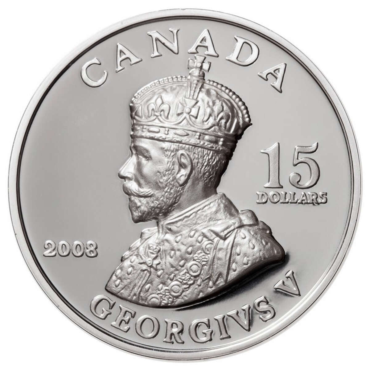 2008 $15 Vignettes of Royalty Series: King George V - Sterling Silver