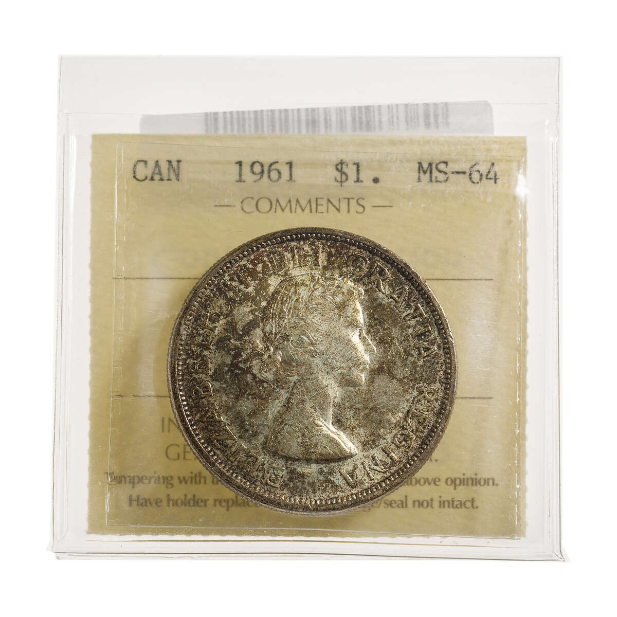 1 Dollar 1961 ICCS MS-64 Default Title