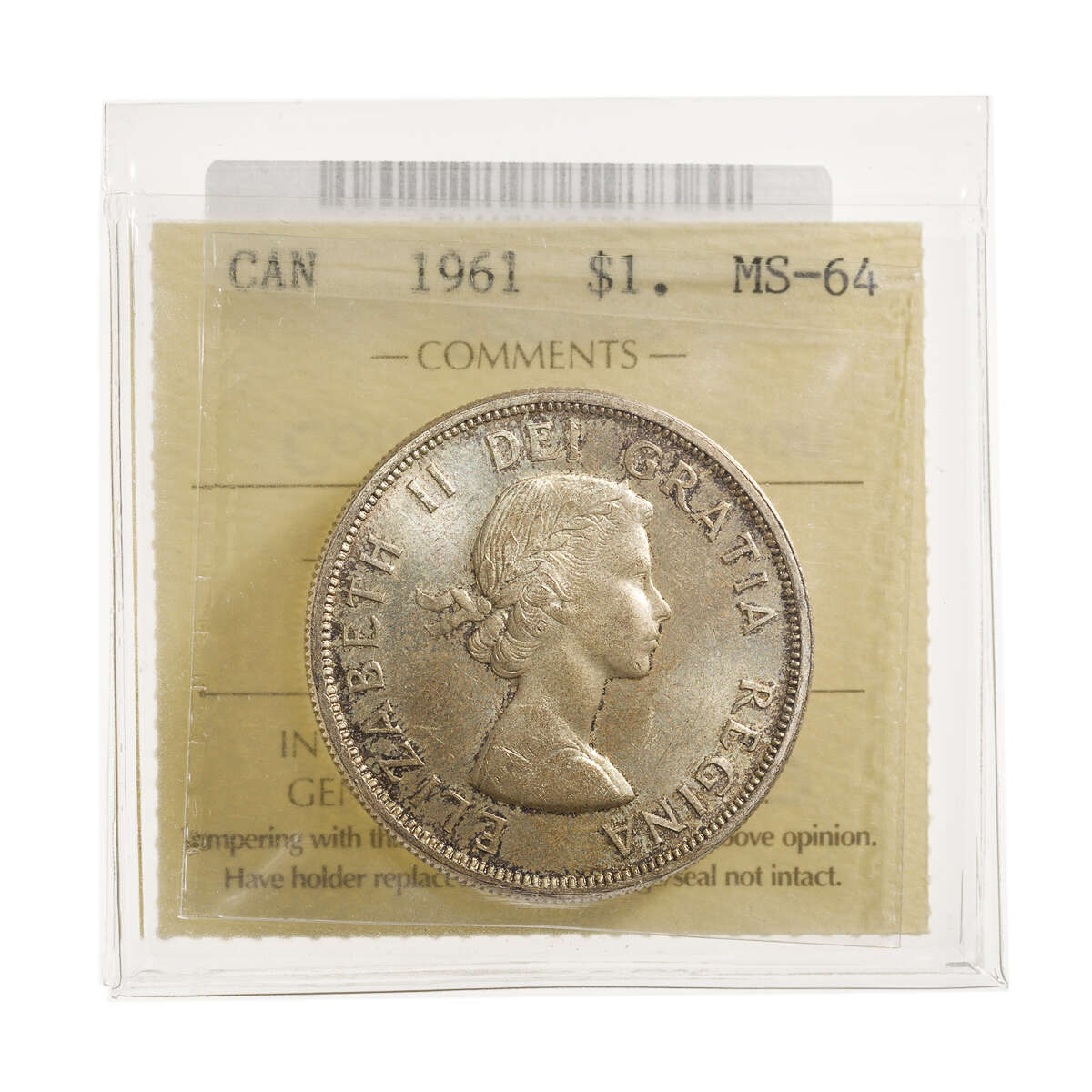 1 Dollar 1961 ICCS MS-64 Default Title