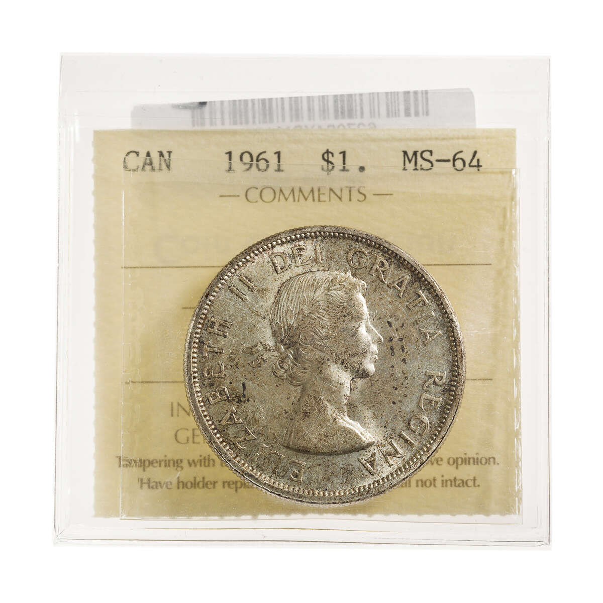 1 Dollar 1961 ICCS MS-64 Default Title