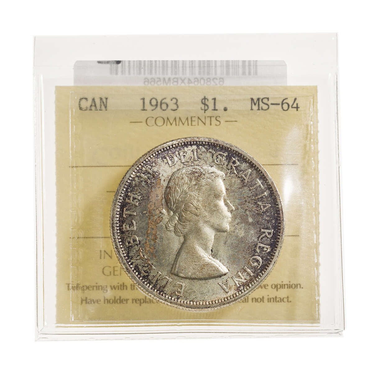 1 Dollar 1963 ICCS MS-64 Default Title