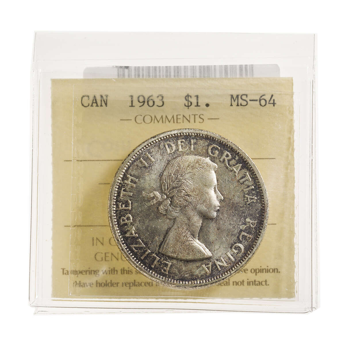 1 Dollar 1963 ICCS MS-64 Default Title