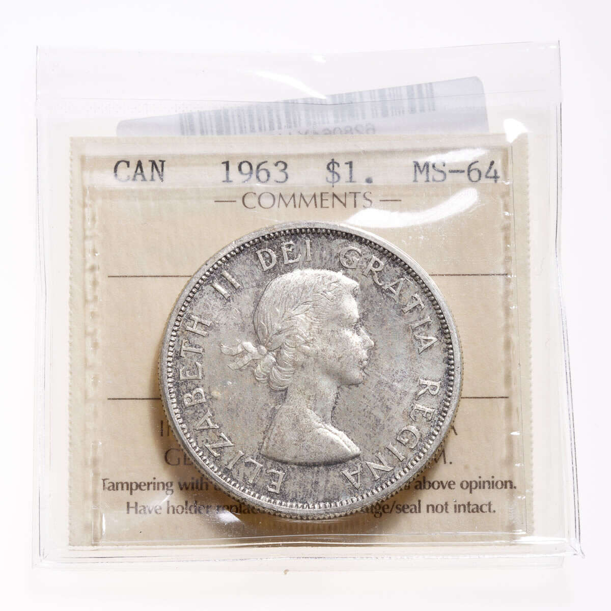 1 Dollar 1963 ICCS MS-64 Default Title