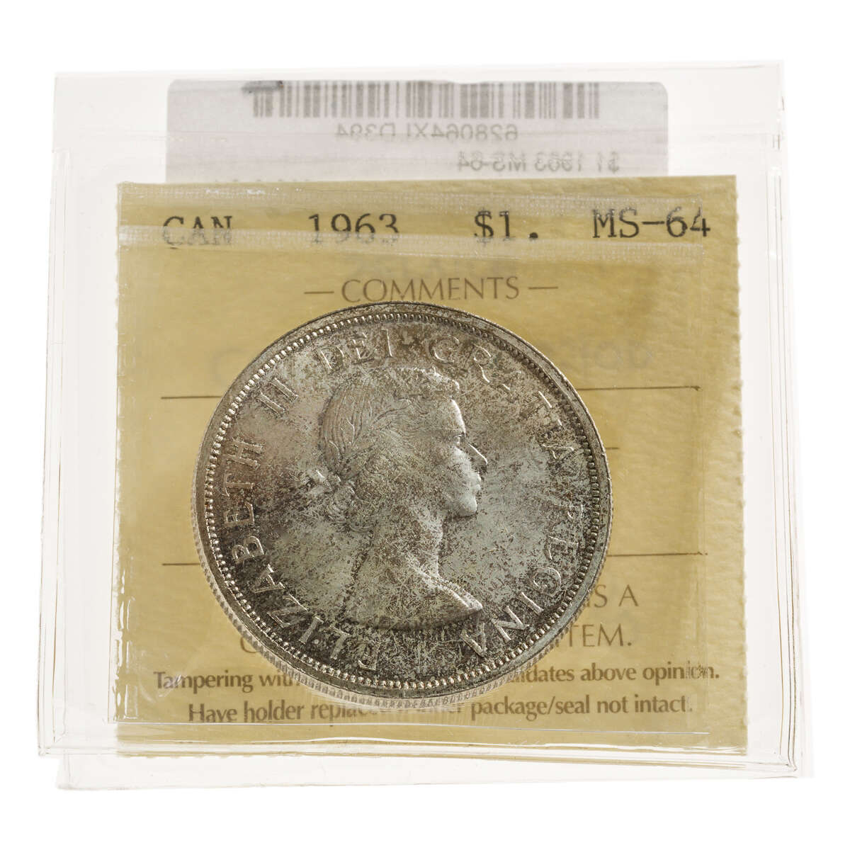 1 Dollar 1963 ICCS MS-64 Default Title