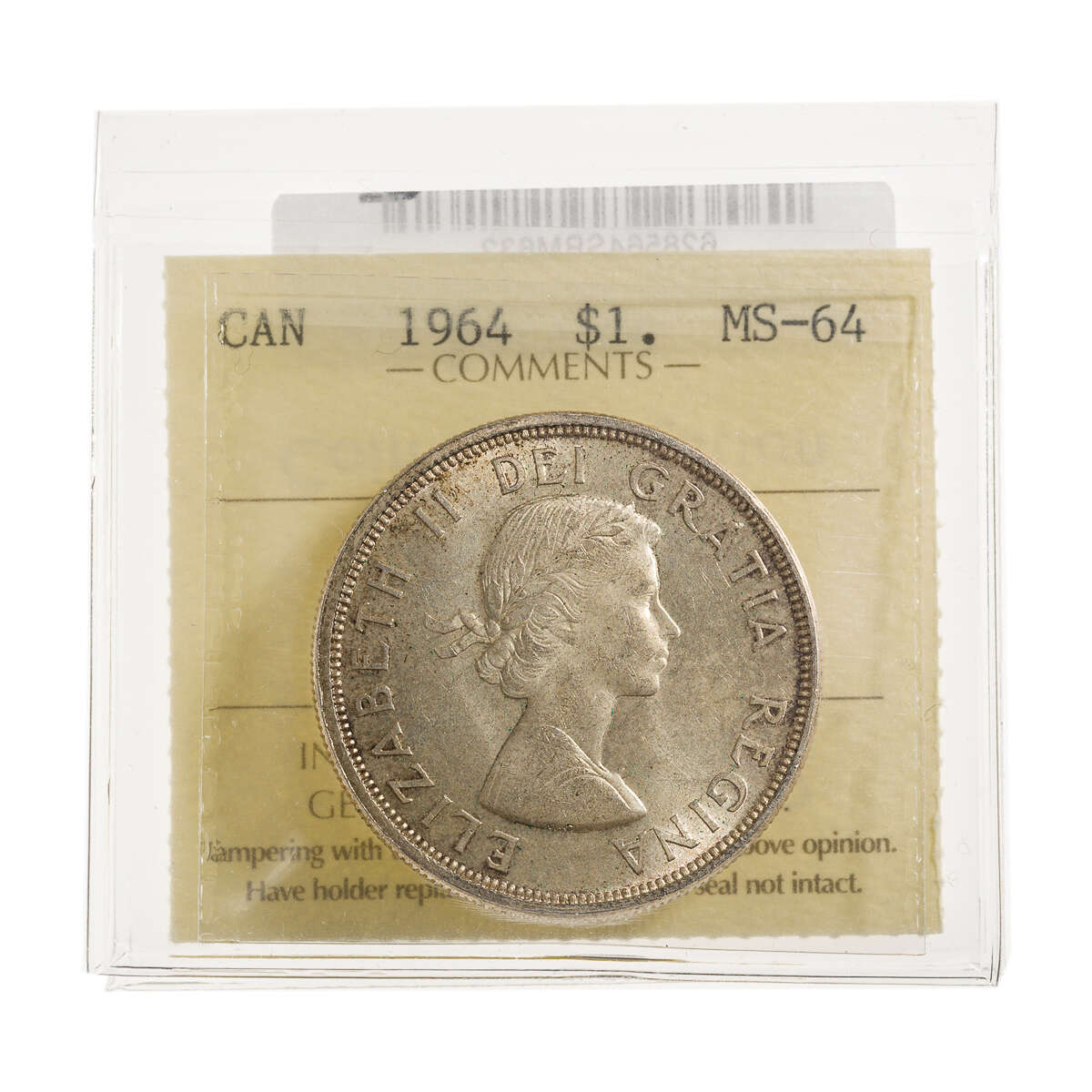 1 Dollar 1964 ICCS MS-64 Default Title