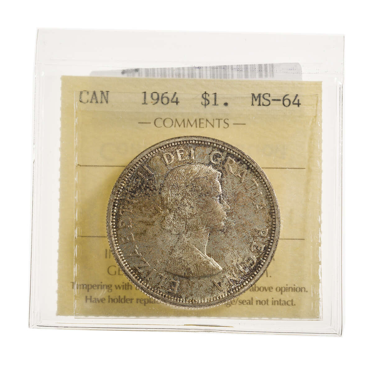 1 Dollar 1964 ICCS MS-64 Default Title