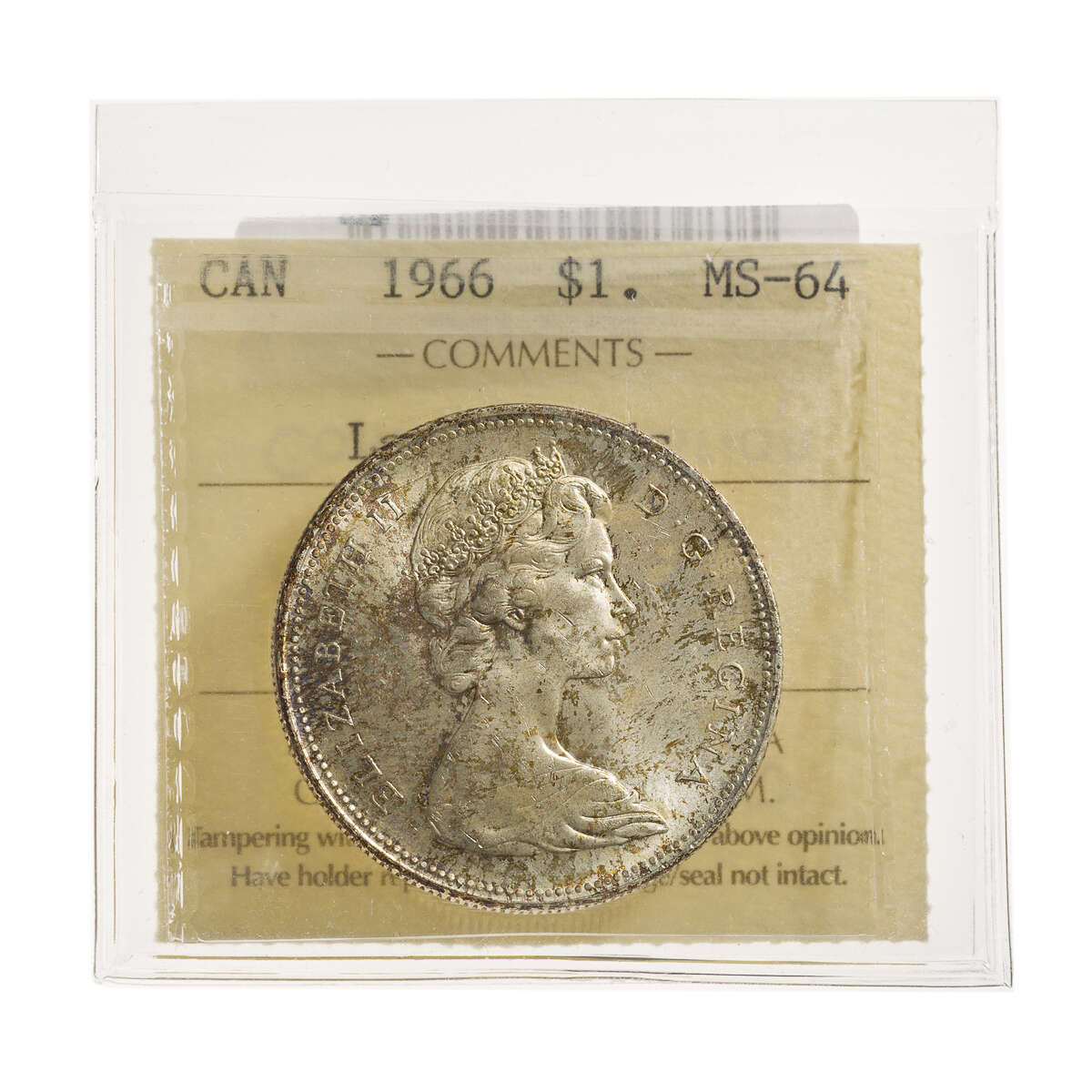 1 Dollar 1966 LgeBds ICCS MS-64 Default Title