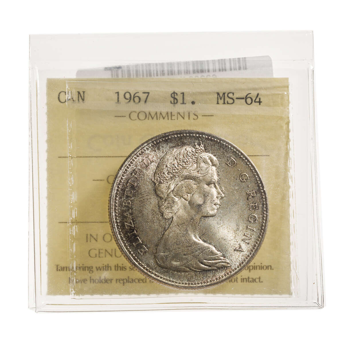 1 Dollar 1967 ICCS MS-64 Default Title