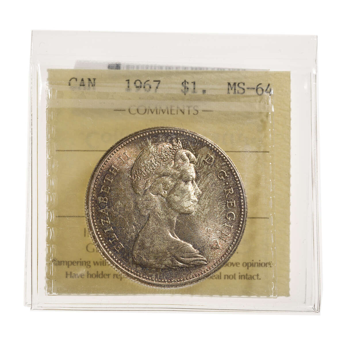 1 Dollar 1967 ICCS MS-64 Default Title