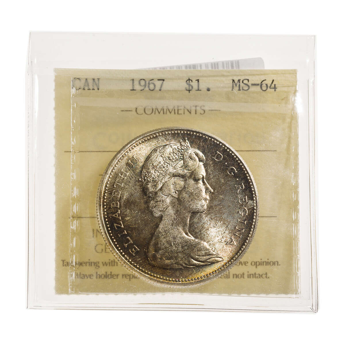 1 Dollar 1967 ICCS MS-64 Default Title