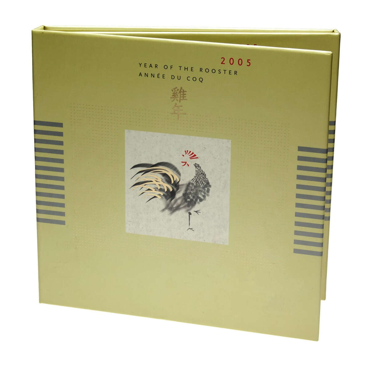 2005 $15 Year of the Rooster - Sterling Silver Coin and Stamp Set Default Title