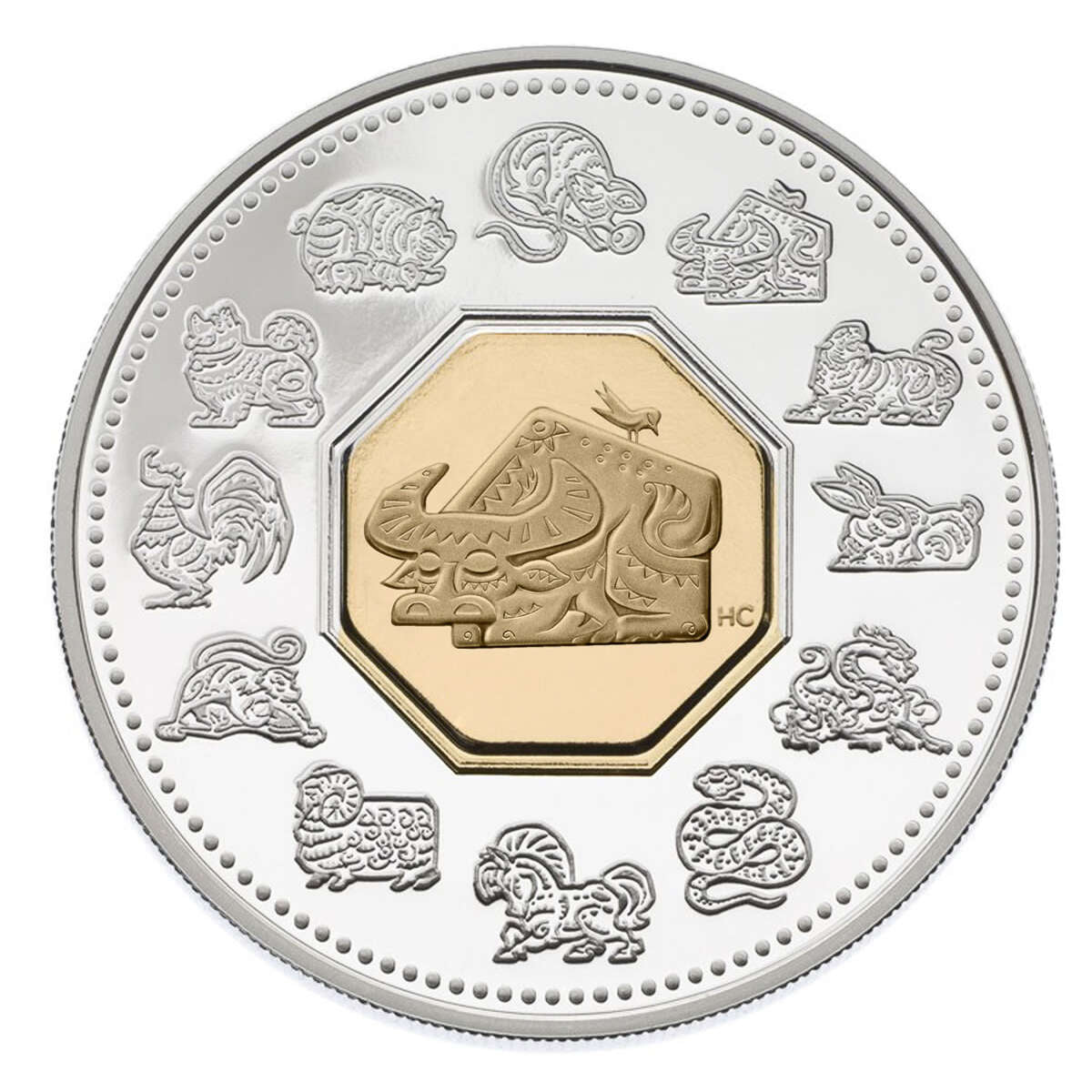 2009 $15 Year of the Ox - Sterling Silver Coin and Stamp Set Default Title