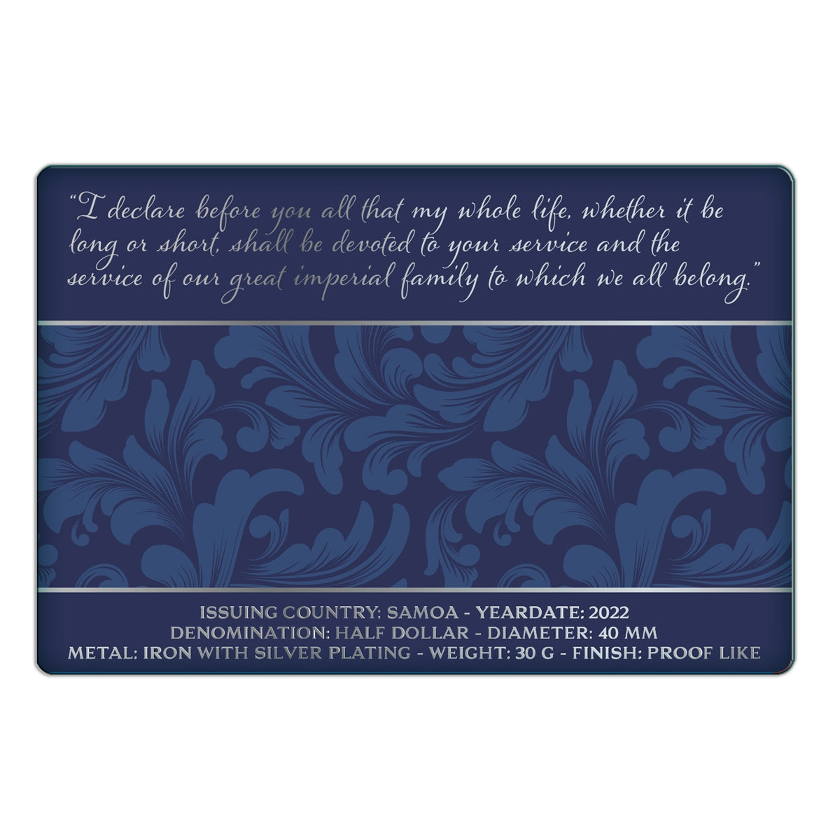 2022 50 Cent The Queen's Platinum Jubilee Coin