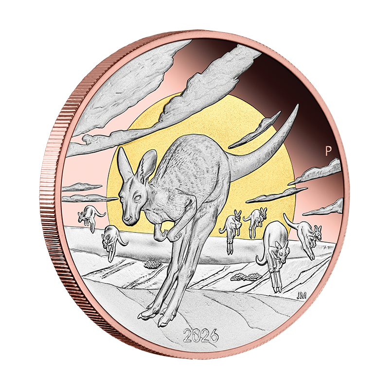 2026 $8 Wonders of Australia: The Outback Kangaroo - Pure Silver Coin