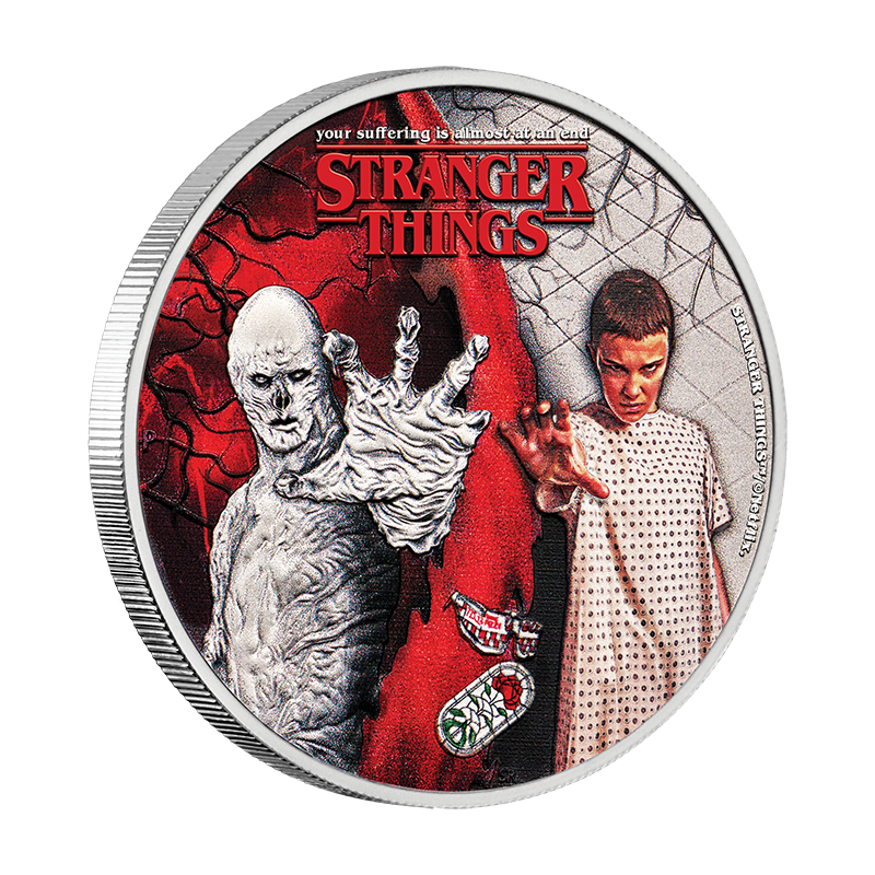 2026 50 Cents Stranger Things: Eleven & Vecna - Pure Silver Coin