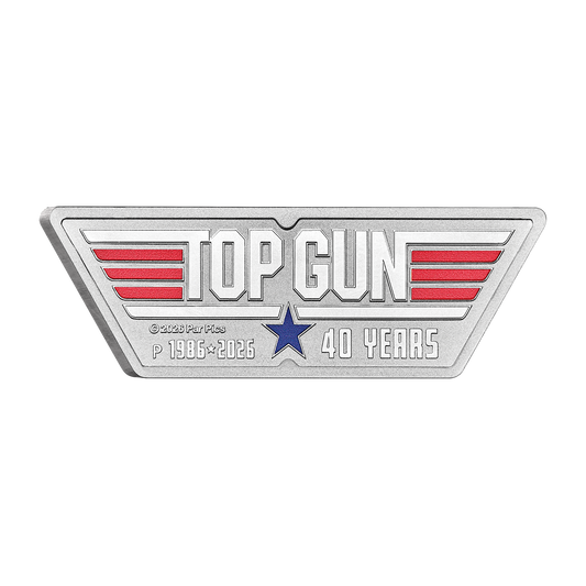 2026 $1 40 Years of Top Gun - Pure Silver Shaped Coin