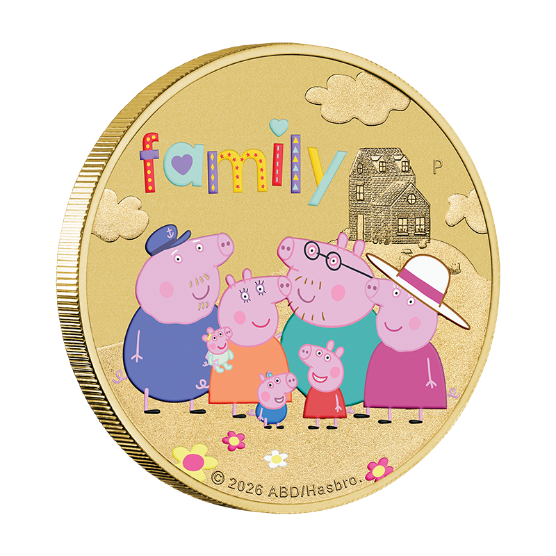 2026 $1 Peppa Pig: Family - Collector Coin In Card