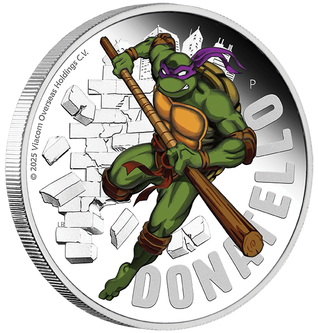 Turtle Coin Icon 2025 $1 Teenage Mutant Ninja Turtles: Donatello - Pure Silver Coin