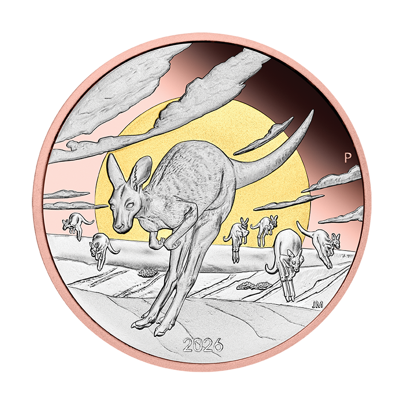 2026 $8 Wonders of Australia: The Outback Kangaroo - Pure Silver Coin