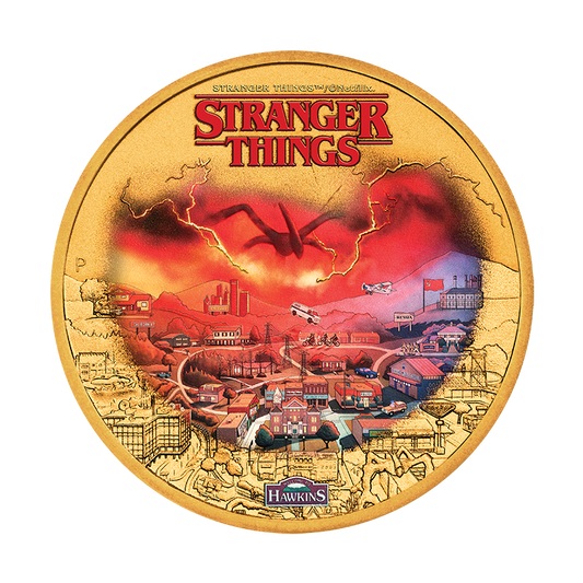 2026 $1 Stranger Things: Hawkins - Gold Plated Collector’s Coin In Card