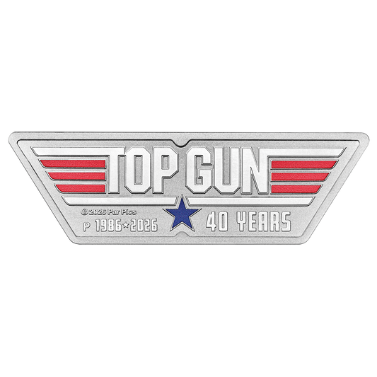 2026 $1 40 Years of Top Gun - Pure Silver Shaped Coin