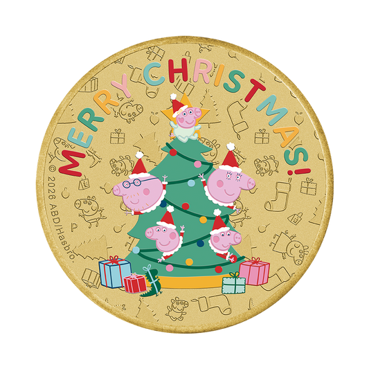 2026 $1 Peppa Pig: Merry Christmas - Collector Coin In Card