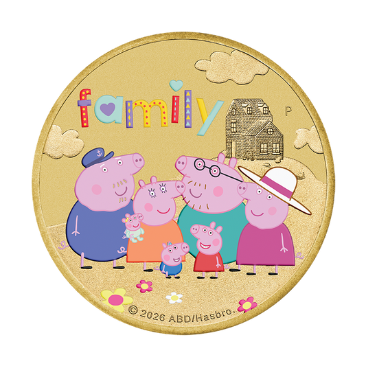 2026 $1 Peppa Pig: Family - Collector Coin In Card