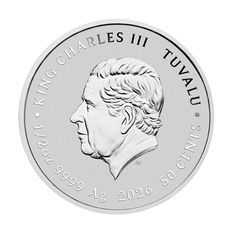 2026 50 Cents Stranger Things: Eleven & Vecna - Pure Silver Coin