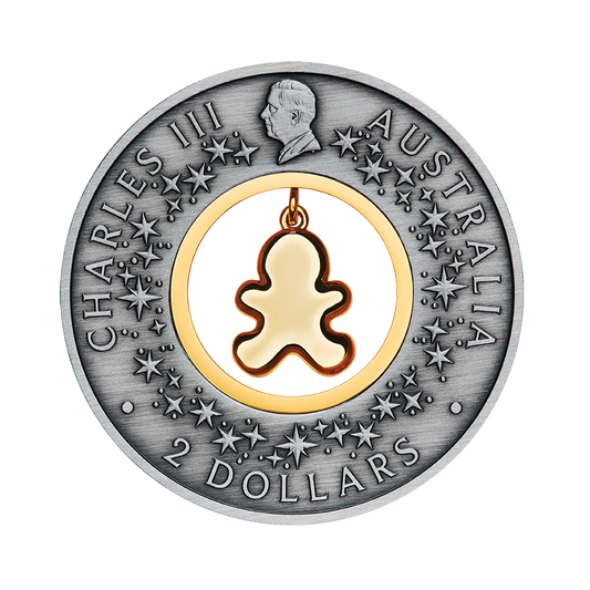 2026 $2 Gingerbread Christmas - Pure Silver Coin