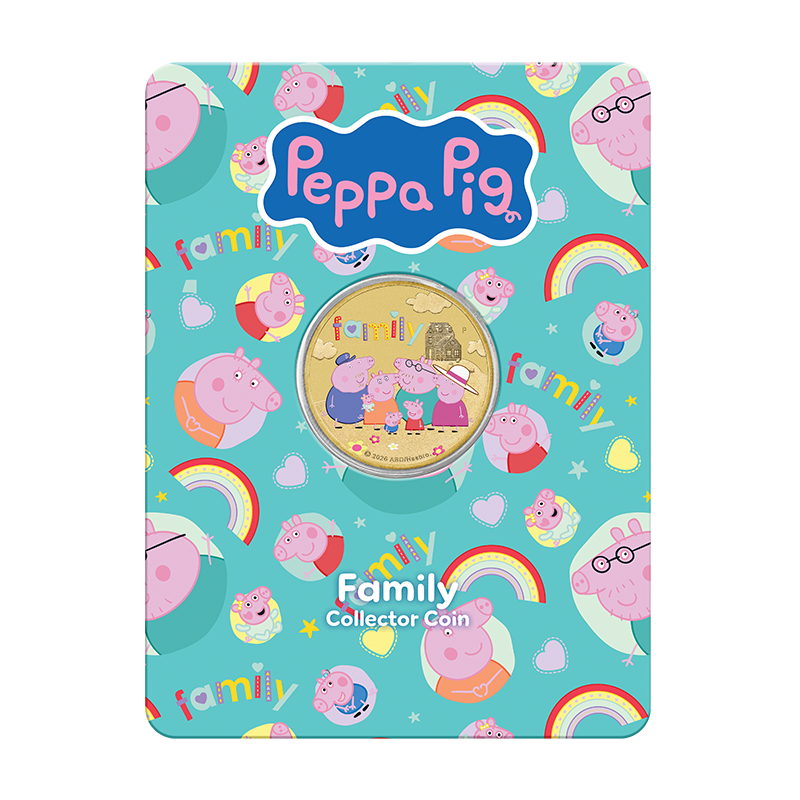 2026 $1 Peppa Pig: Family - Collector Coin In Card